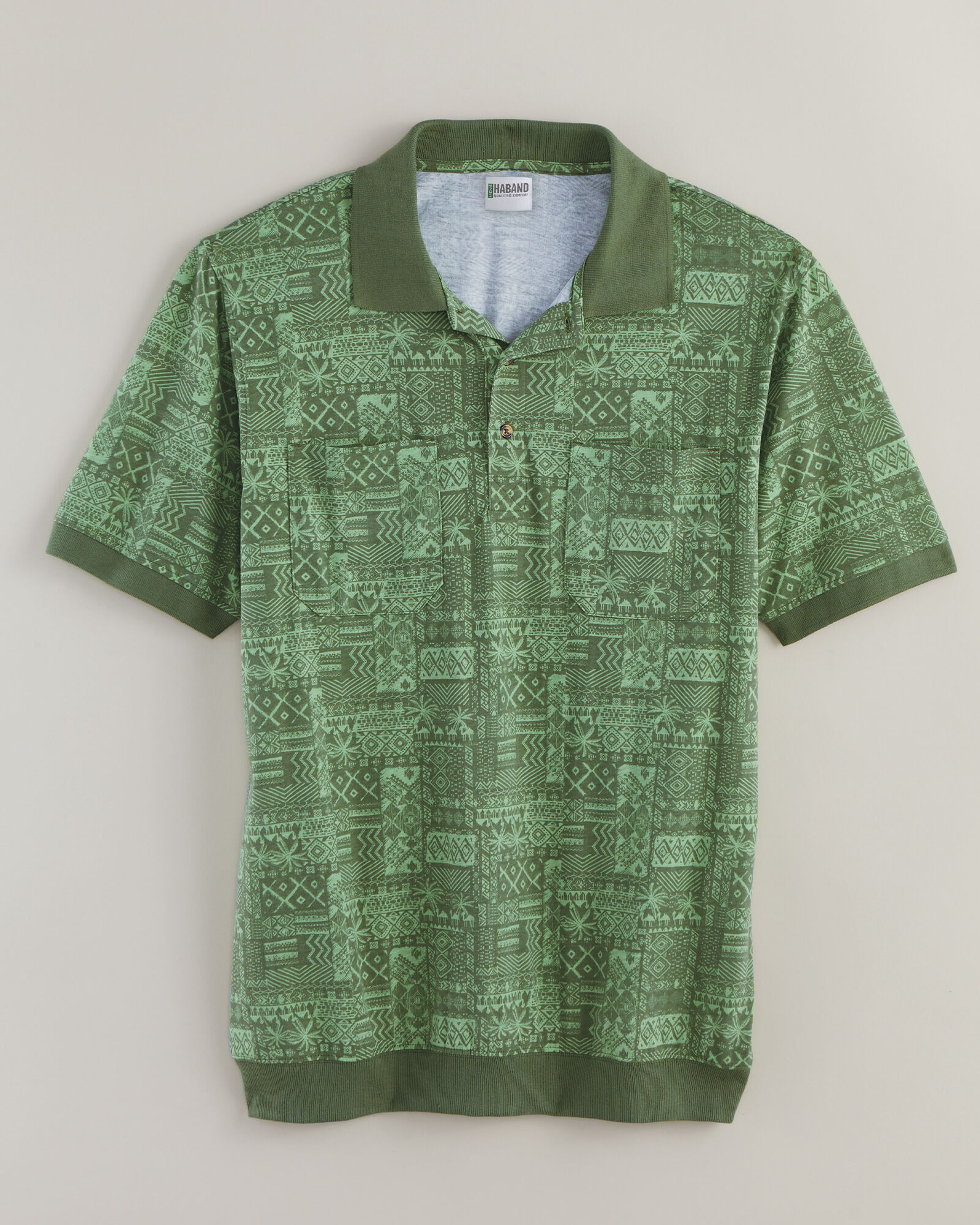 Banded polo shirts top