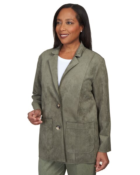 Alfred Dunner® Chelsea Market Faux Suede Car Coat