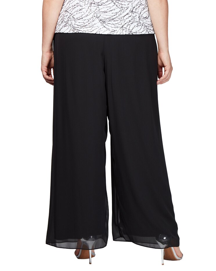 Straight Leg Chiffon Pant image number 4