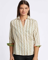 Foxcroft Taylor Chain Stripe Shirt thumbnail number 1