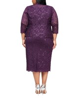 S.L. Fashions Sequin Beaded Shoulder Jacket Dress thumbnail number 3