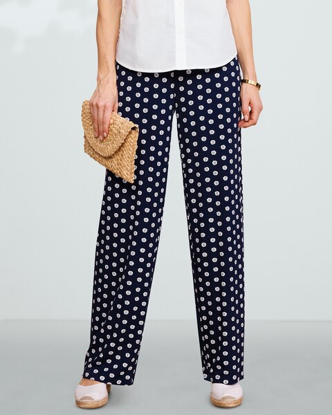 Sand Dollar Wide-Leg Knit Pants