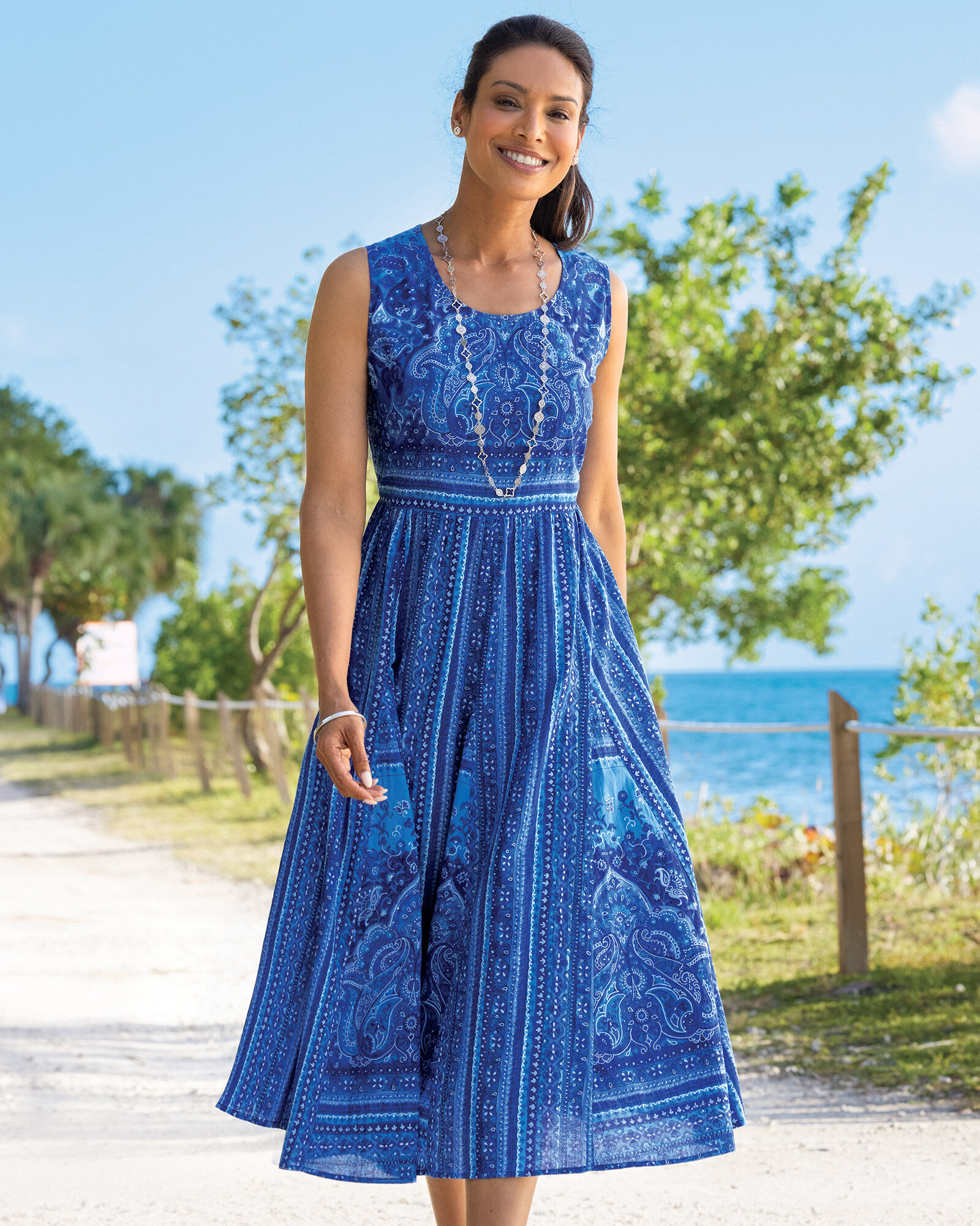 Midi cotton shop sundress