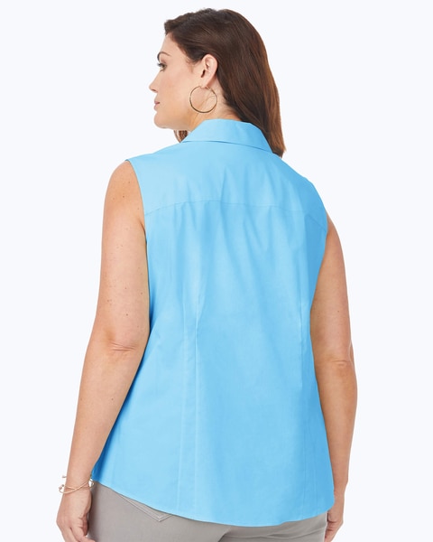 Foxcroft Taylor Essential Stretch Non-Iron Sleeveless Shirt