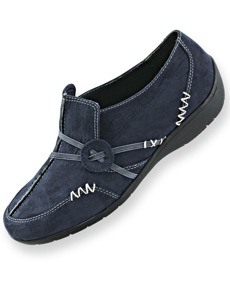 “Kelly” Faux Suede Slip-Ons by Classique® image number 1