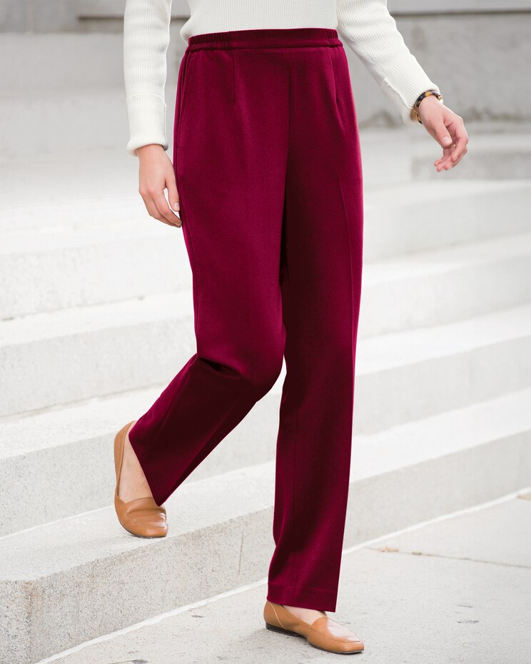 Washable Gabardine Pull-On Pants image number 1