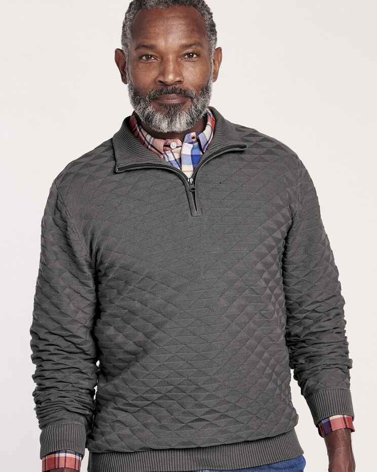 John Blair® Quarter-Zip Pullover Cardigan image number 2