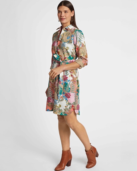 Foxcroft Charlie Jacobean Floral Dress