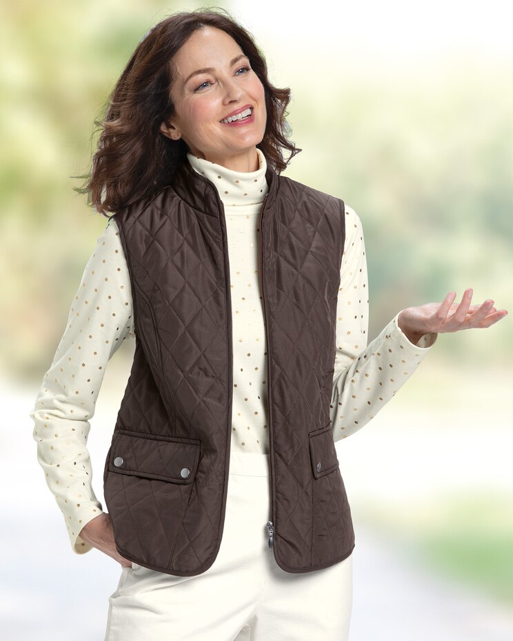 Berkshire Solid Quilted Vest image number 1
