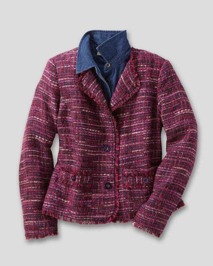Fringed Tweed Jacket image number 2