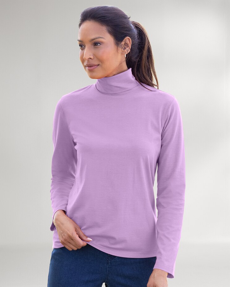 Prima™ Cotton Solid Turtleneck image number 1