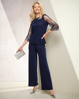 Alex Evenings Sparkle Knit Pants thumbnail number 3