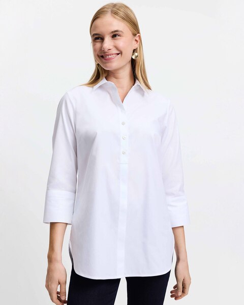 Foxcroft Madison Essential Pinpoint Non-Iron Tunic