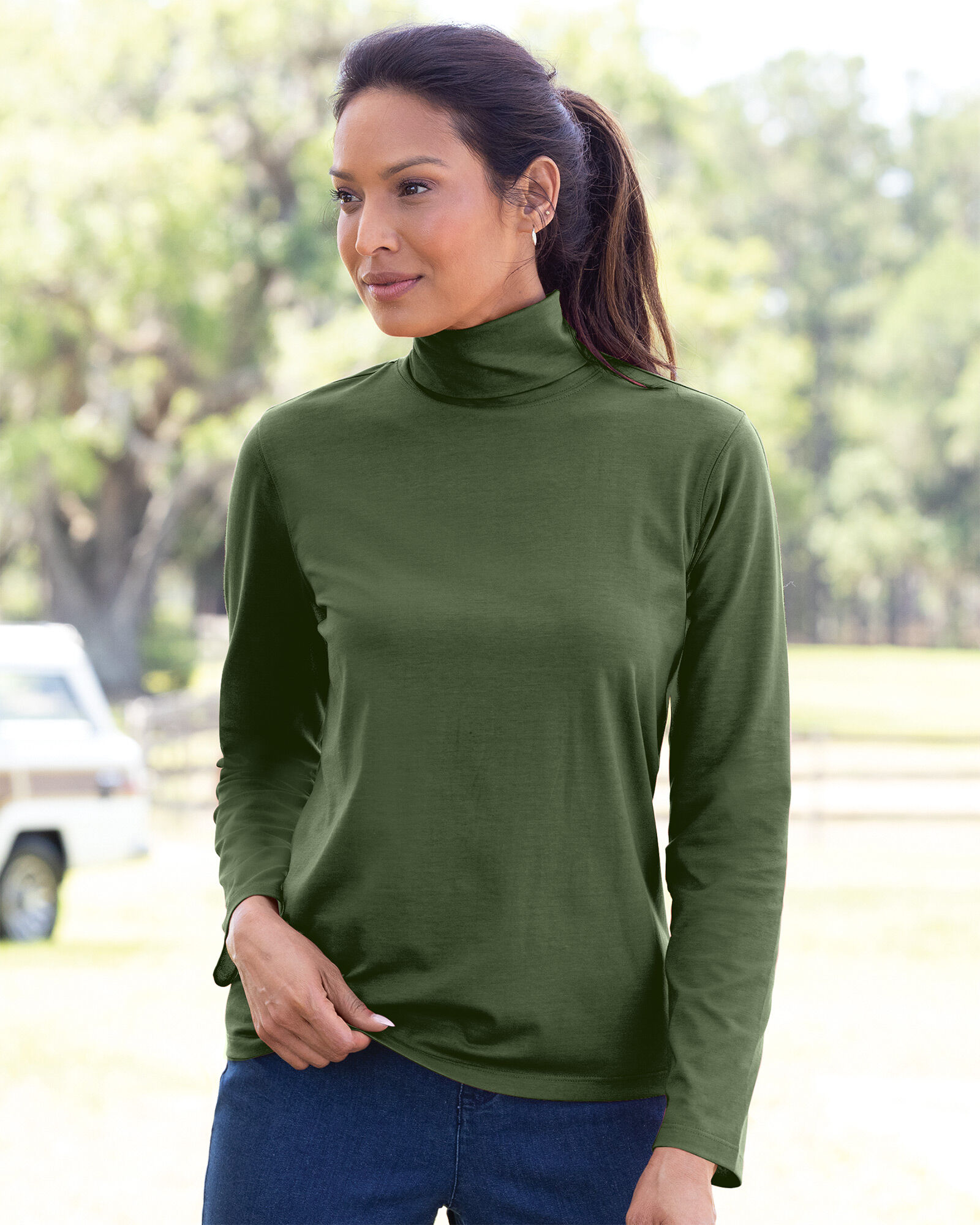 Misses cheap cotton turtlenecks