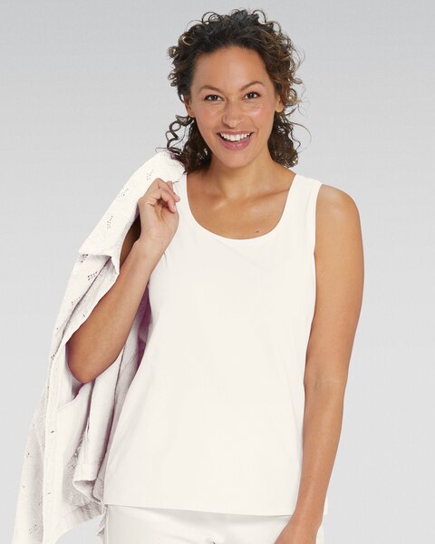 Prima™ Cotton Solid Two-Way Tank