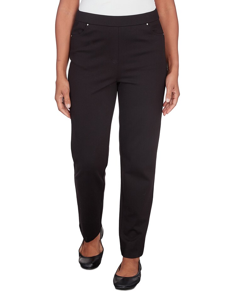 Alfred Dunner® World Traveler Comfort Ponte Short Length Pant image number 1