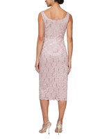 S.L. Fashions Two Piece T-Length Sequined Lace Jacket Dress thumbnail number 4