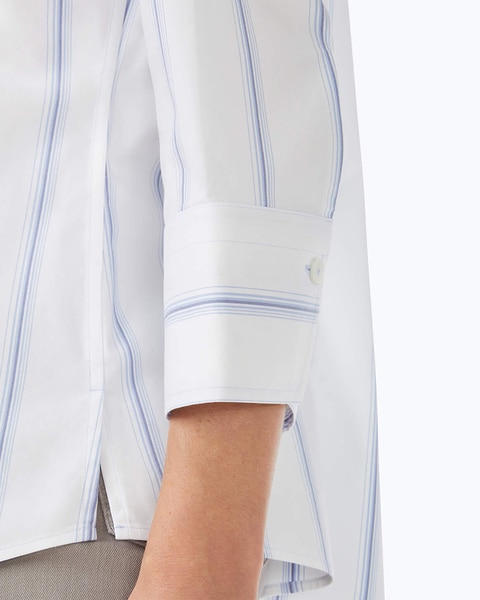 Mary 3/4 Sleeve Stretch Stripe Shirt