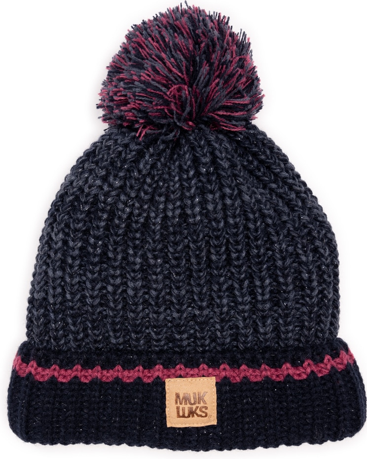 MUK LUKS® Womens Marled Chunky Stitch Hat image number 1