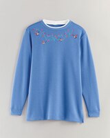 Better-Than-Basic Embroidered Tunic Sweatshirt thumbnail number 4