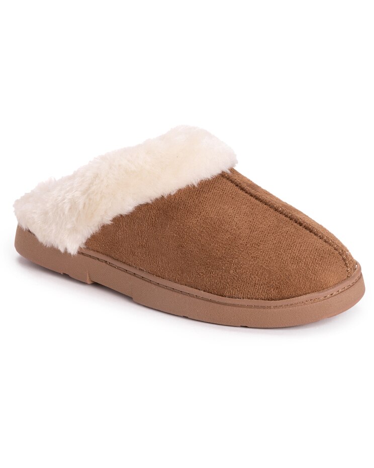 MUK LUKS® Women's Poly Suede Clog Slippers image number 1