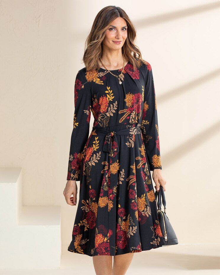 Harvest Floral Knit Dress image number 1