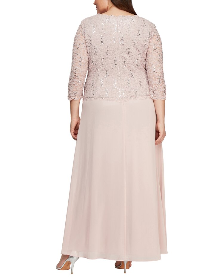 Long Lace Mock Dress  image number 7