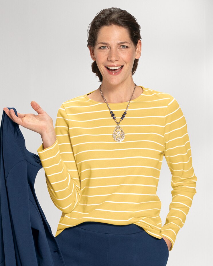 Essential Cotton Striped Tee image number 1