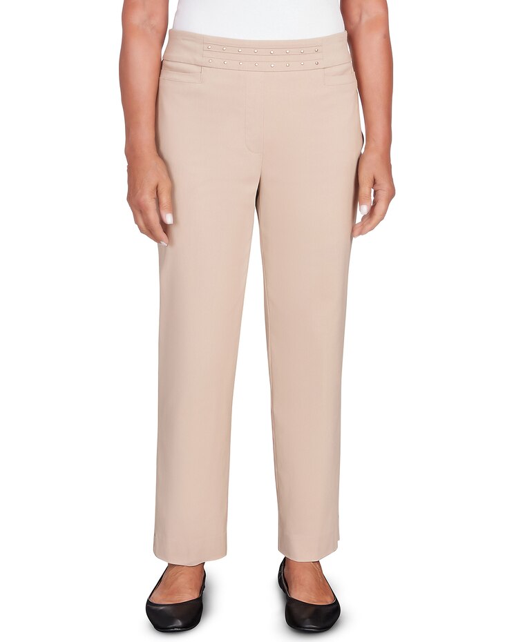 Alfred Dunner® Neutral Territory Embellished Waist Average Length Pant image number 1