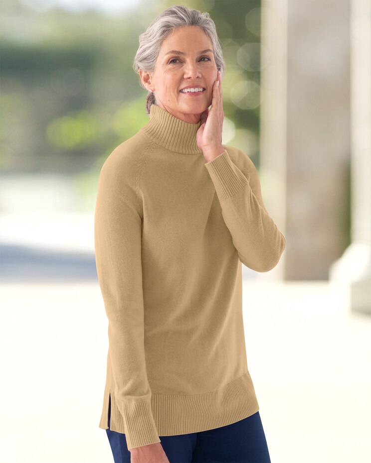 Spindrift Mock Neck Long Sleeve Sweater image number 1