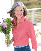 Foxcroft Perfect-Fit Three-Quarter-Sleeve Shirt thumbnail number 1