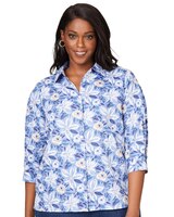 Ruby Non-Iron Brushstoke Blossoms Shirt thumbnail number 4