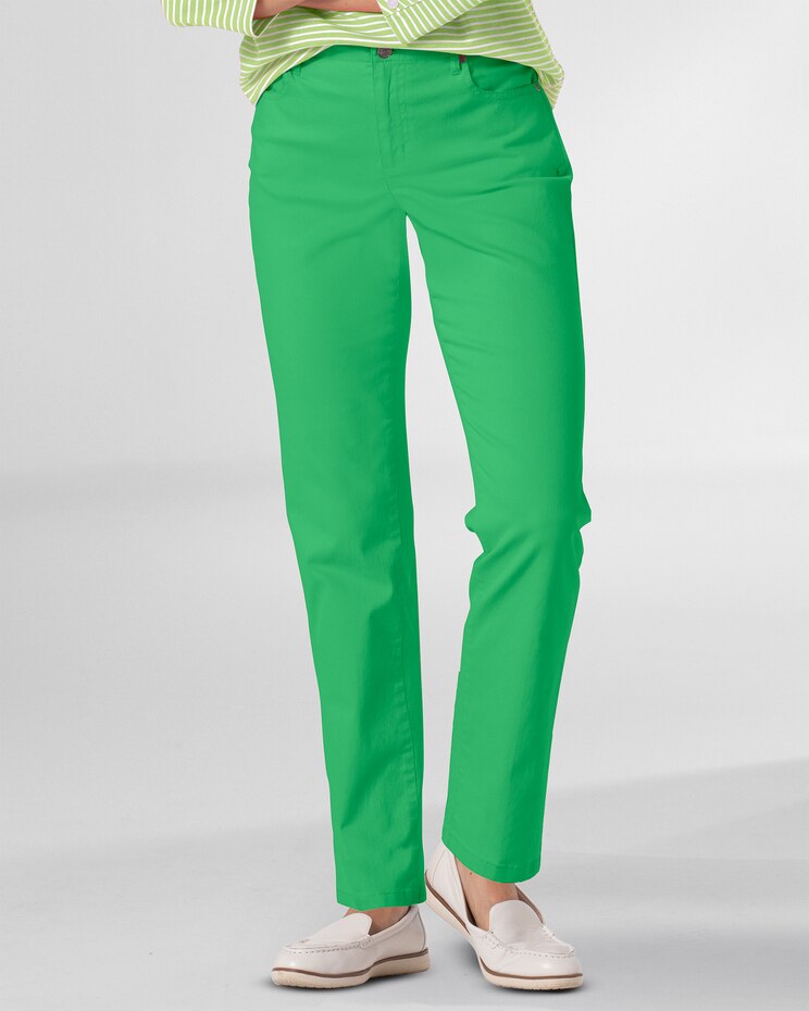 DreamFlex Color Comfort-Waist Classic Straight Leg Jeans image number 1