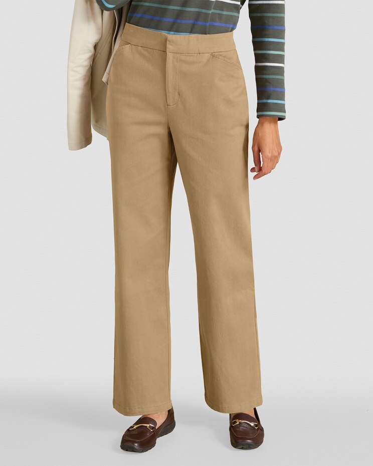 Dennisport Comfort-Waist Relaxed Straight Leg Chinos image number 1