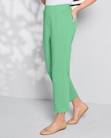 Classic Knit Denim Relaxed Straight-Leg Crop thumbnail number 3