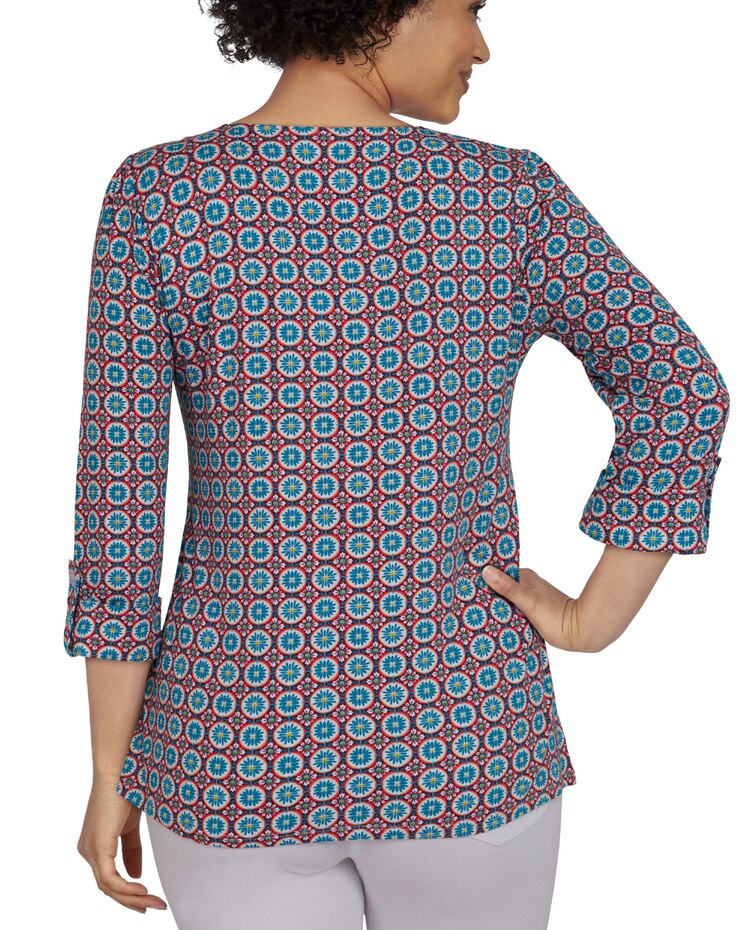 Ruby Rd® Foulard Print Top image number 2