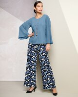 JetSet Pleated Sleeves Blouse thumbnail number 6