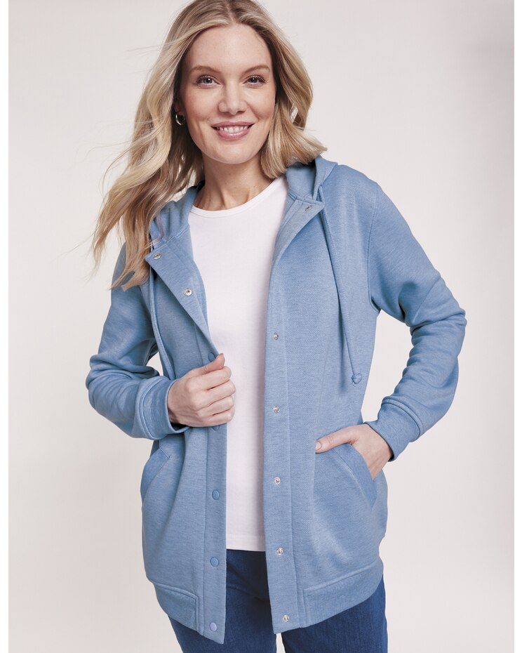 Hooded Fleece Snap Jacket image number 5