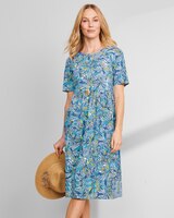 Boardwalk Knit Tropical-Print Weekend Dress  thumbnail number 1