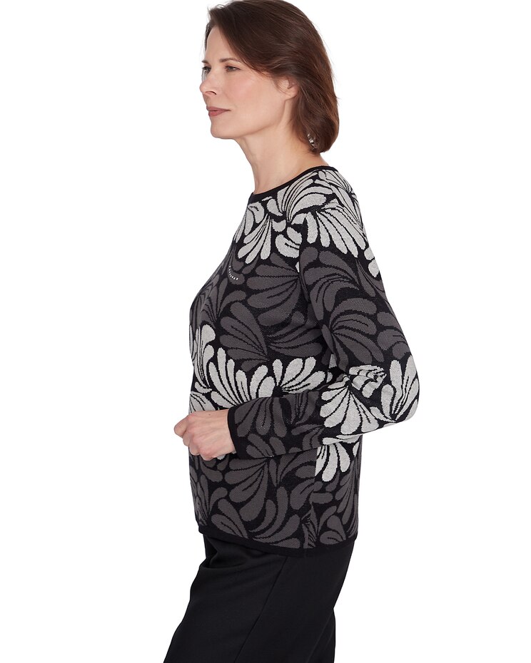 Alfred Dunner® Classics Geometric Ombre Scroll Top image number 4