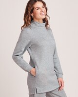 Better-Than-Basic Mock Neck Tunic Sweatshirt thumbnail number 2