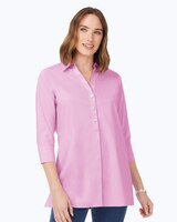 Pamela 3/4 Sleeve Solid Stretch Blouse thumbnail number 1