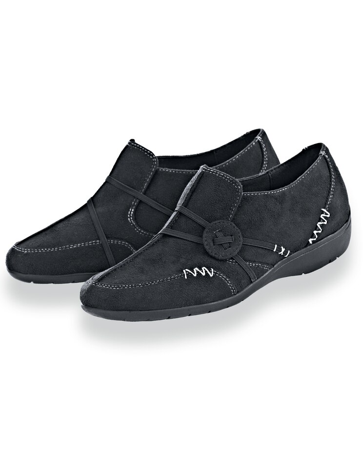 “Kelly” Faux Suede Slip-Ons by Classique® image number 1