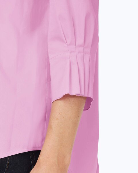 Paulie Elbow Sleeve Solid Stretch Blouse