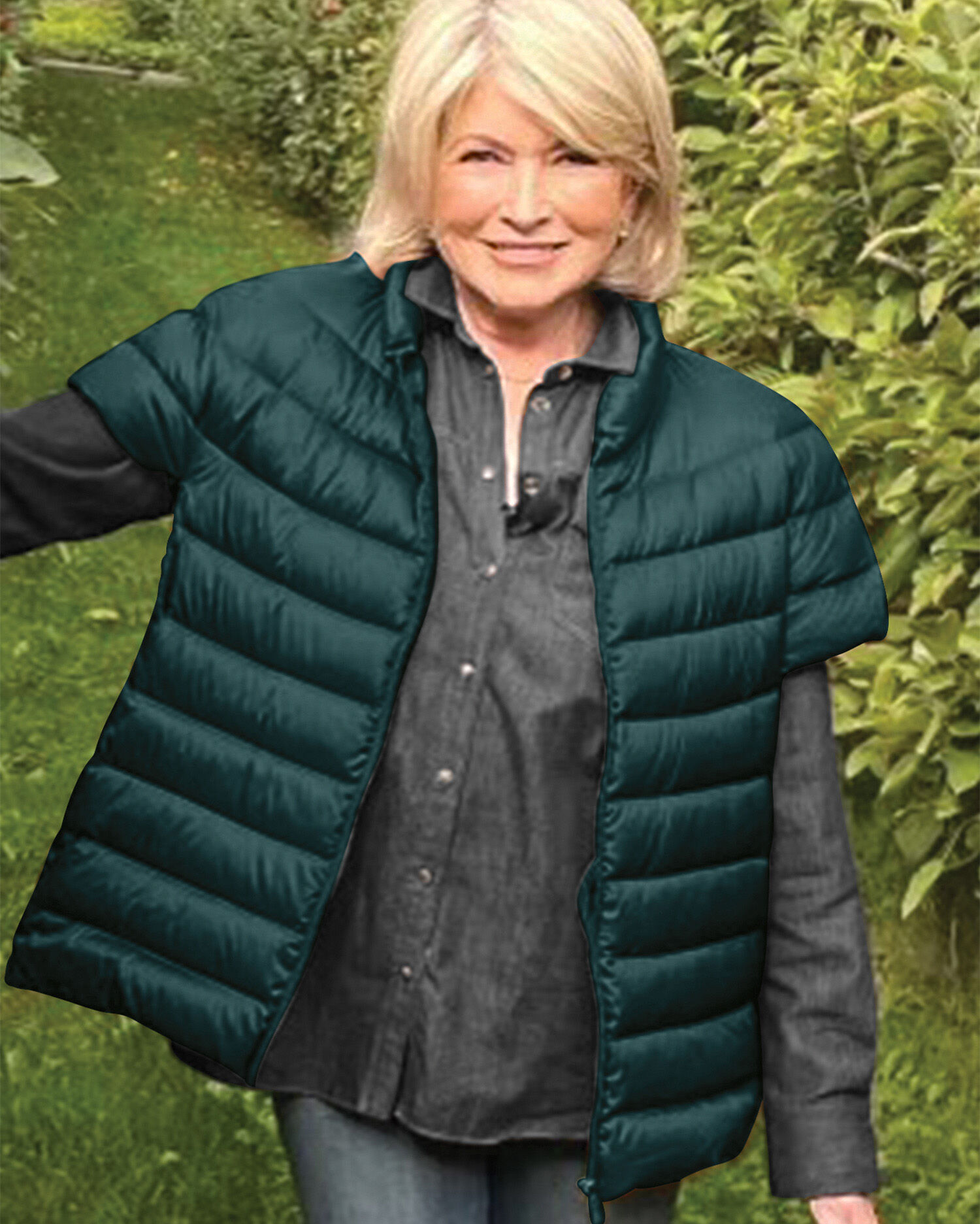 Martha stewart puffer vest clearance