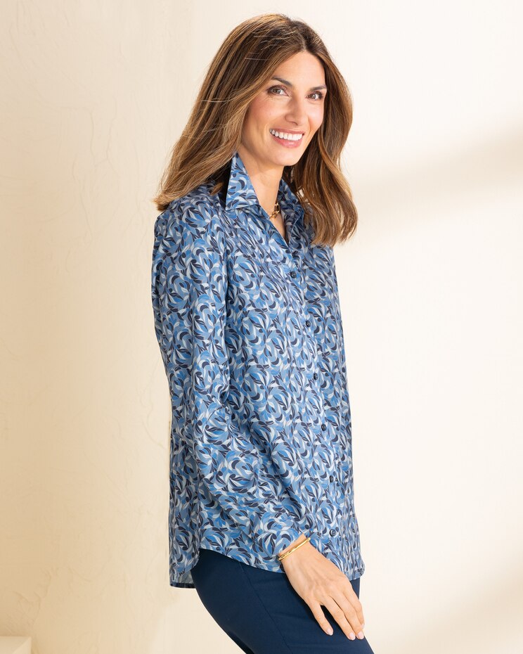 Pretty Petals Silky Blouse image number 1