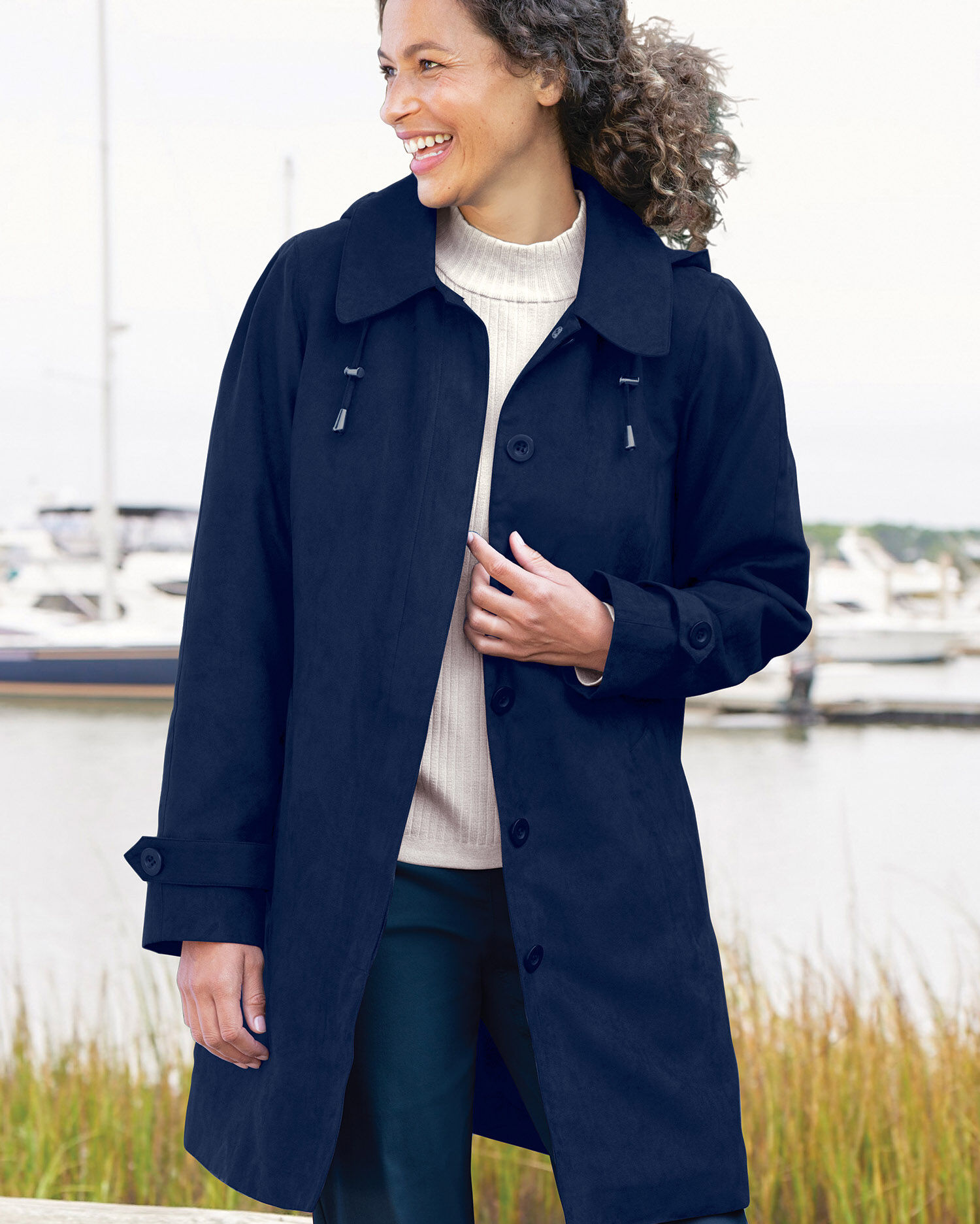 Microsuede coat best sale