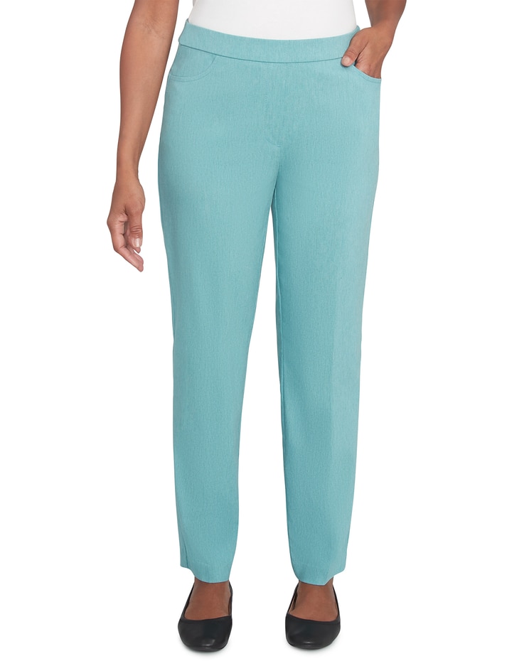 Alfred Dunner® Lake Victoria Petite Front Pocket Pant with All Around Elastic image number 1