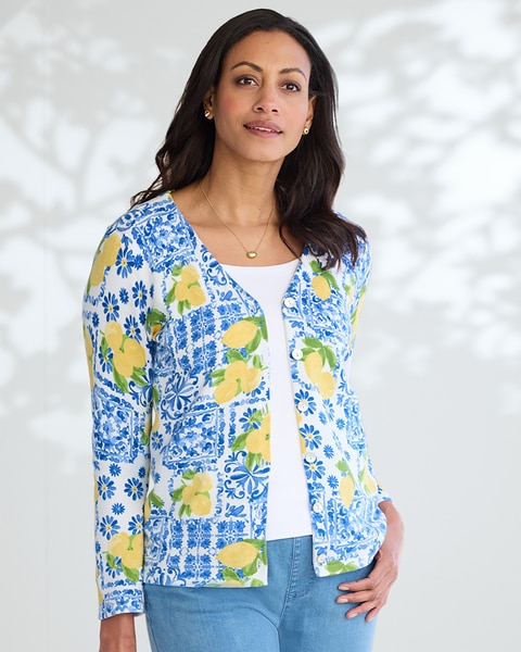 Italian Seaside Cotton Cardigan 
