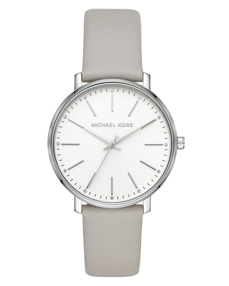 Michael Kors Pyper Leather Strap Watch image number 1